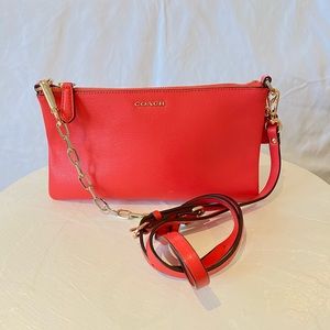 Coach small crossbody bag coral